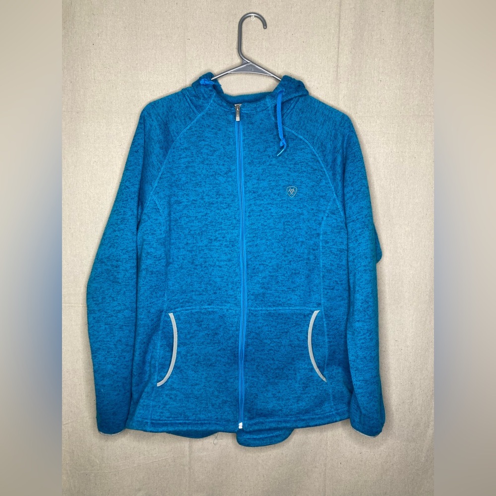 Ariat Fleece Lined Zip Up Hoodie Size XL